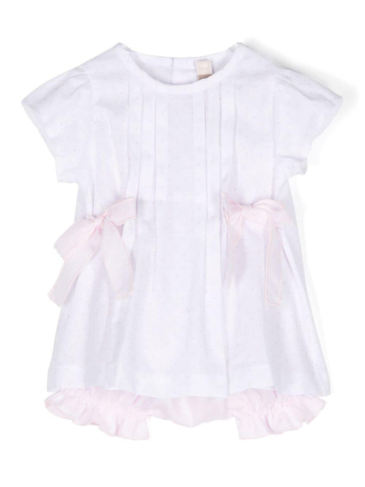 Set rosa/bianco neonata