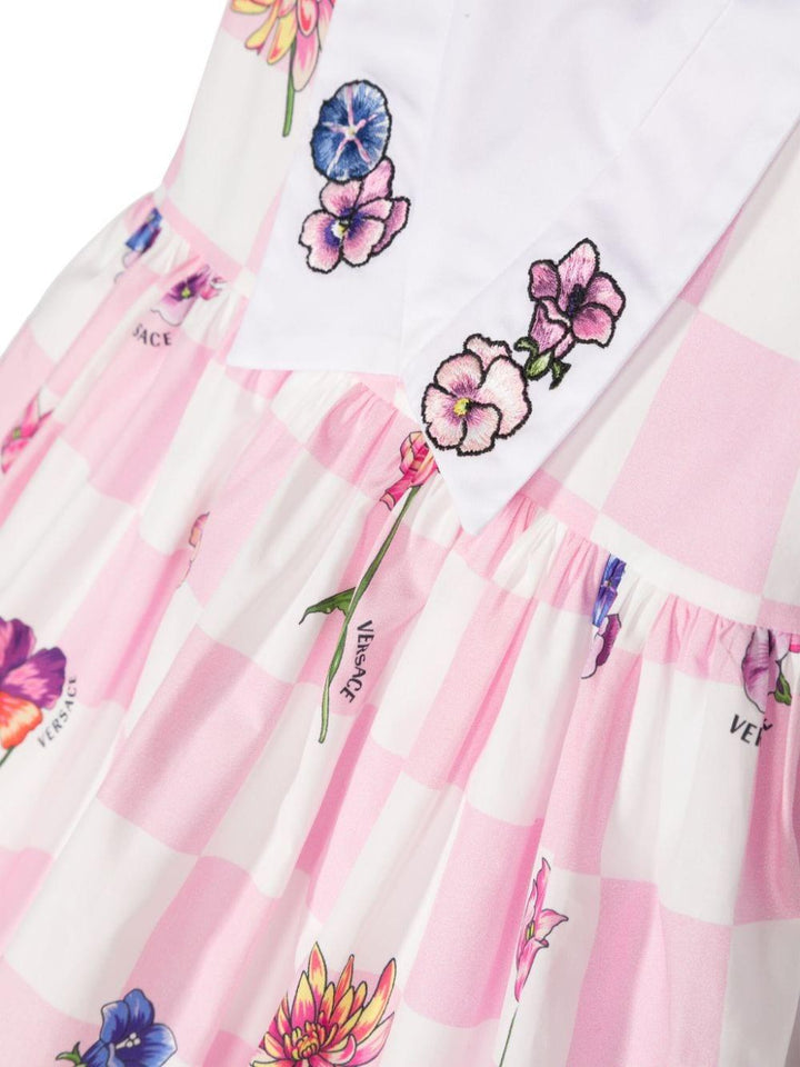 Abito rosa/multicolore neonata