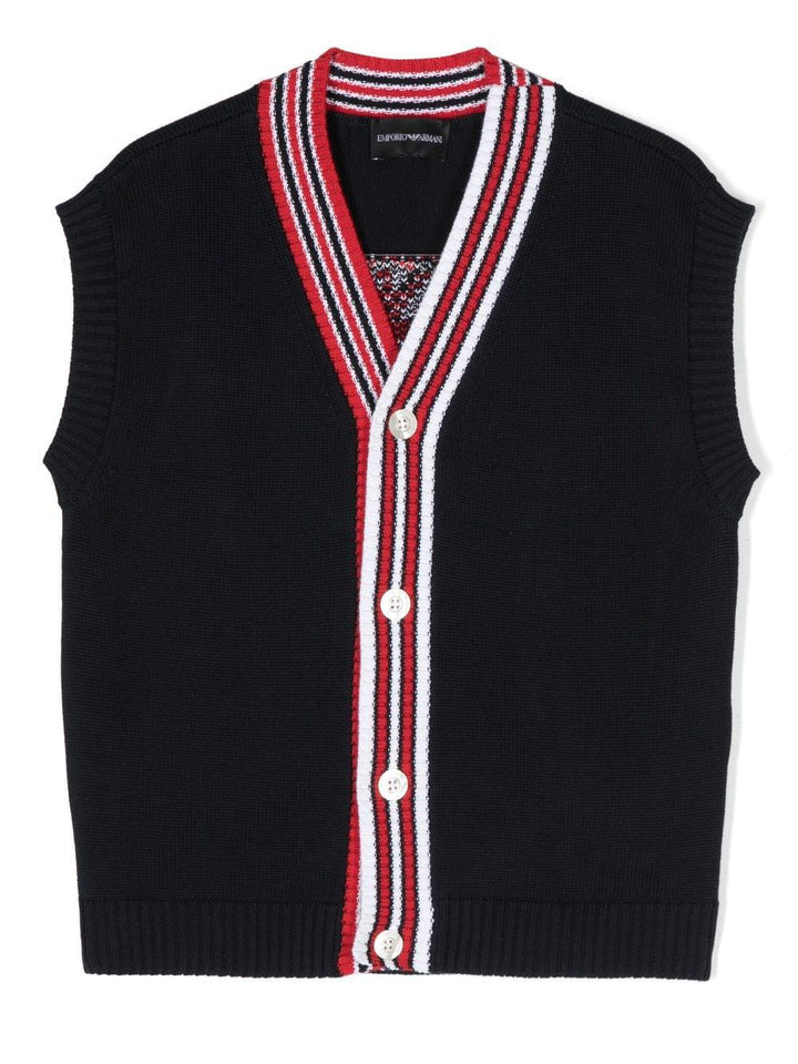 Gilet blu bambino
