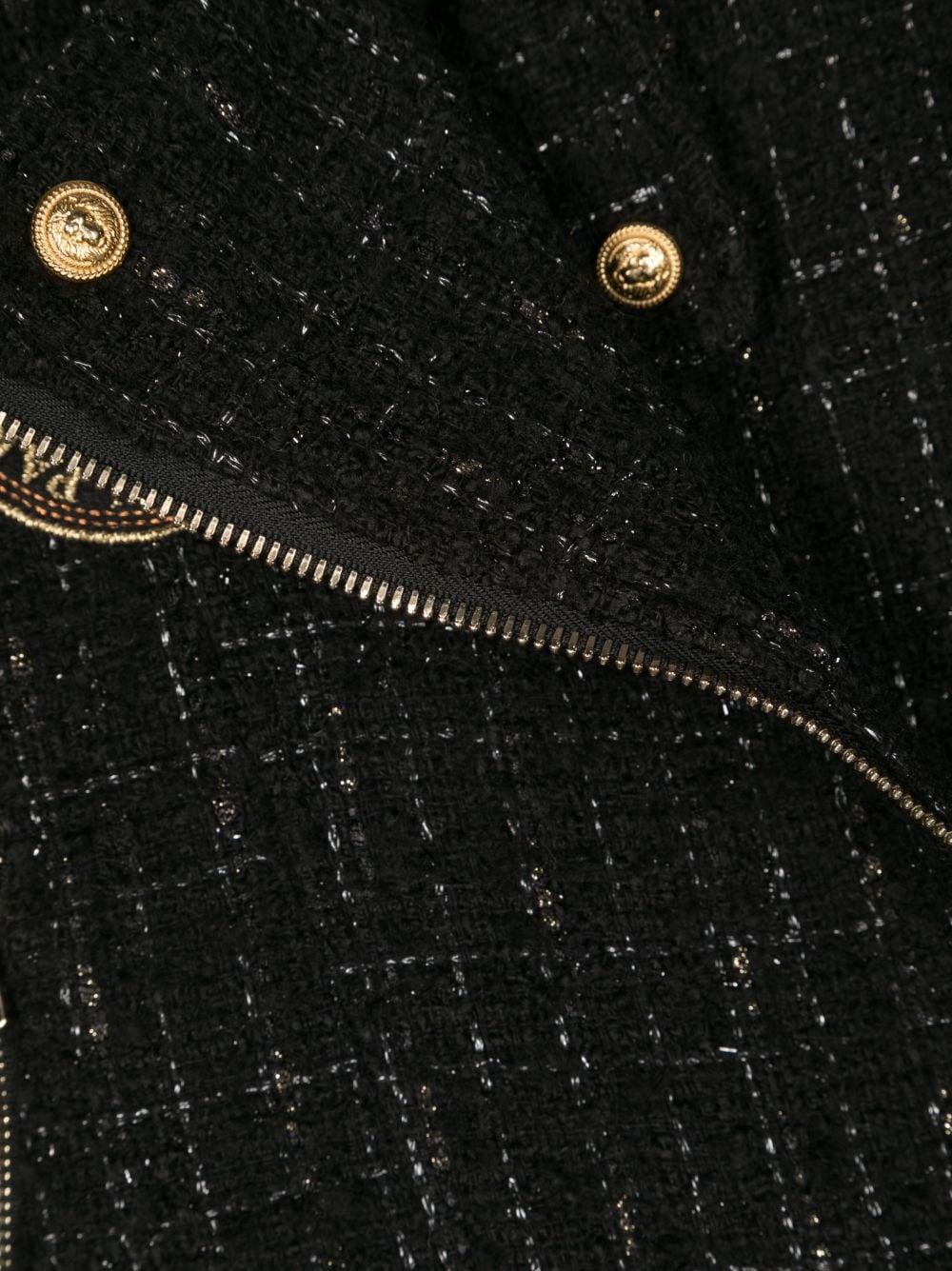 Giacca nera bambina con applicazione