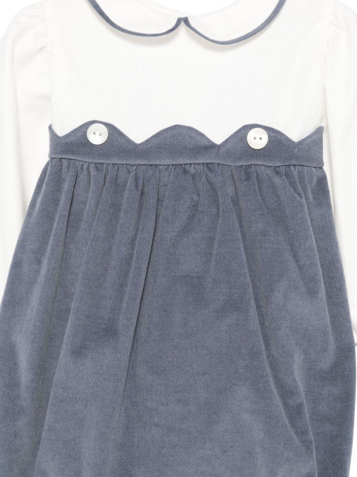 Pagliaccetto bianco/blu neonato unisex