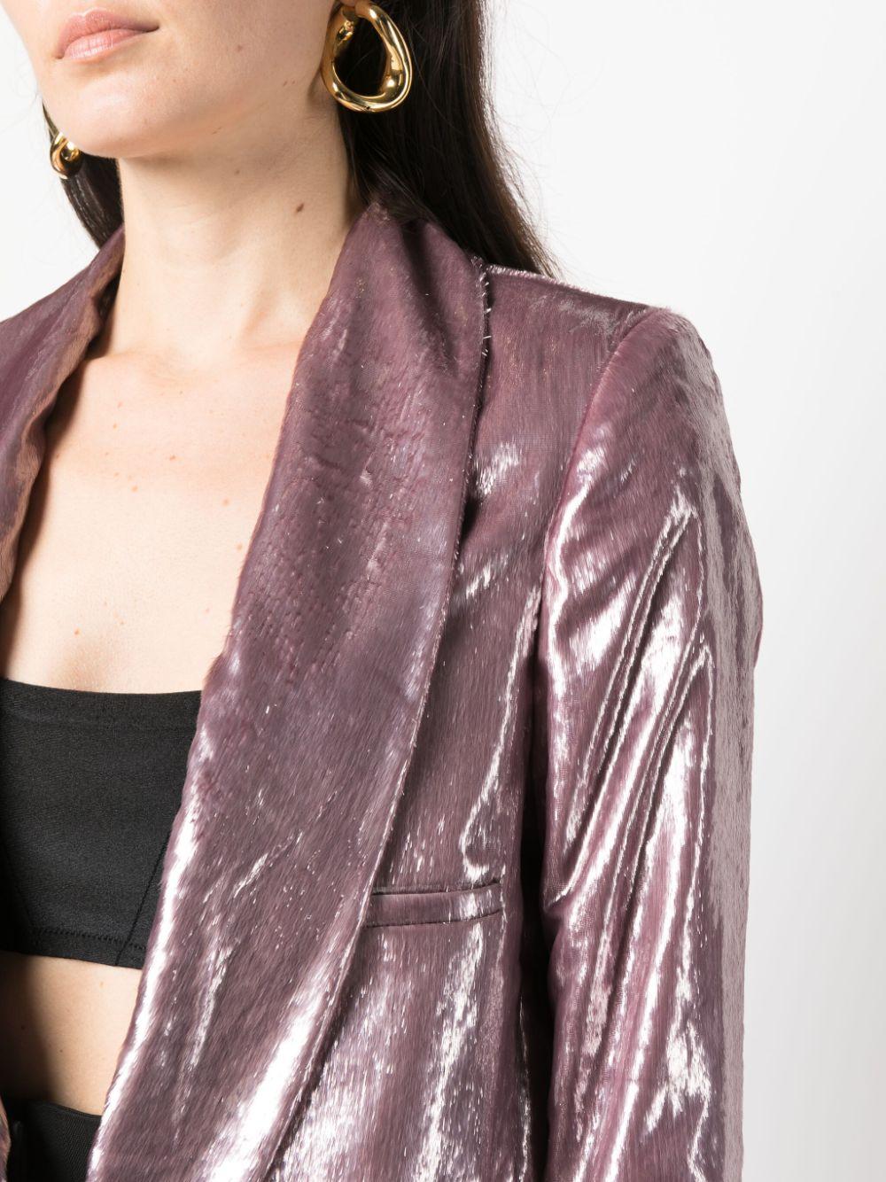 Blazer doppiopetto lilla donna