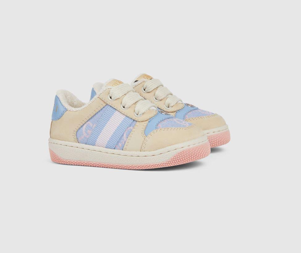 sneackers panna/celeste bambina 626625FAERU 8462 GUCCI KIDS 