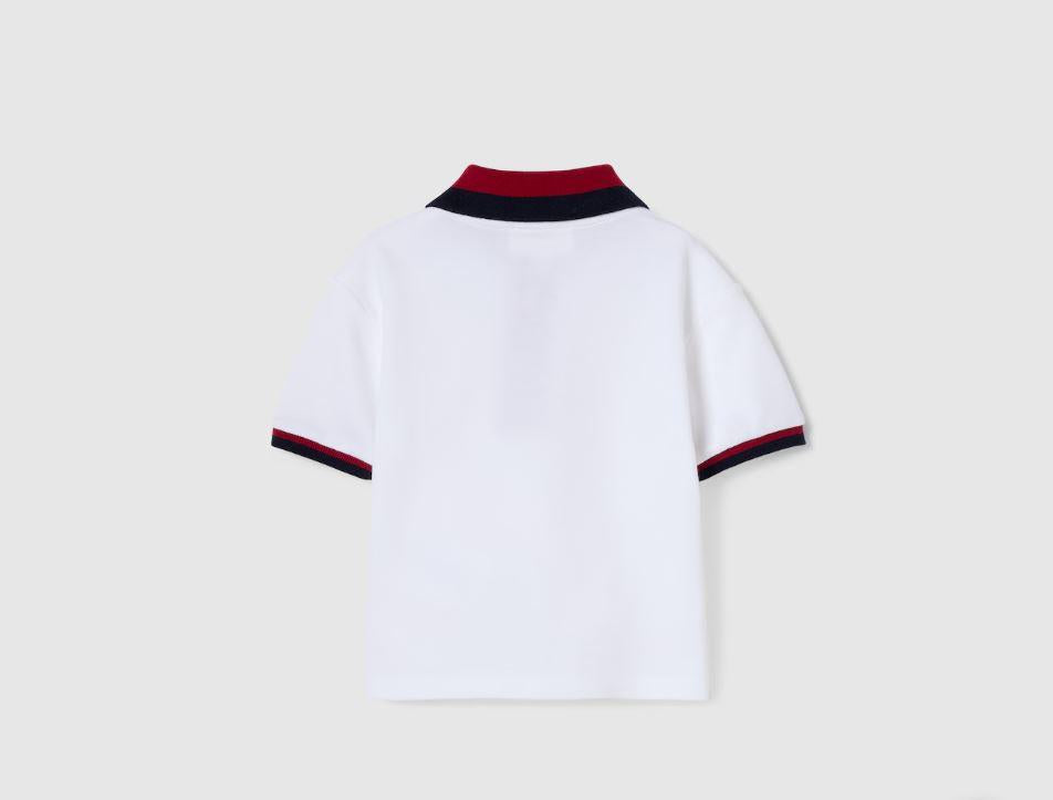 polo bianca neonato 832309XJHAN 9250 GUCCI KIDS 
