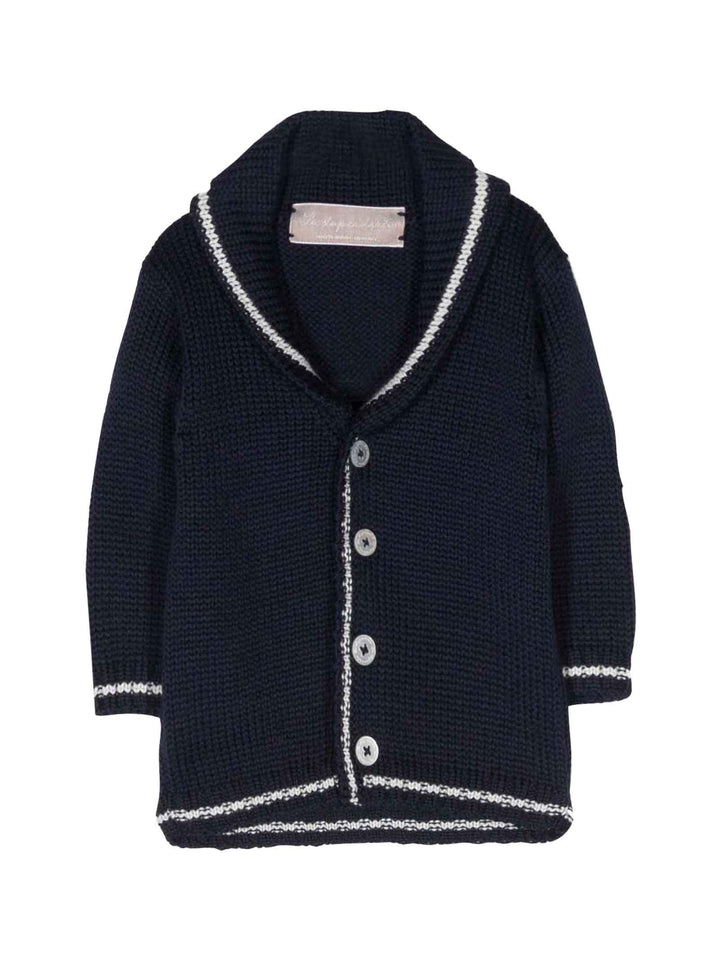 Cardigan blu neonato