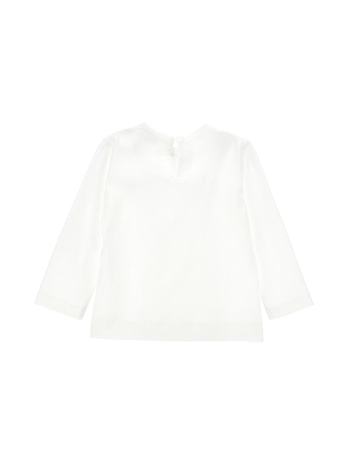 Maglia bianca con applicazioni