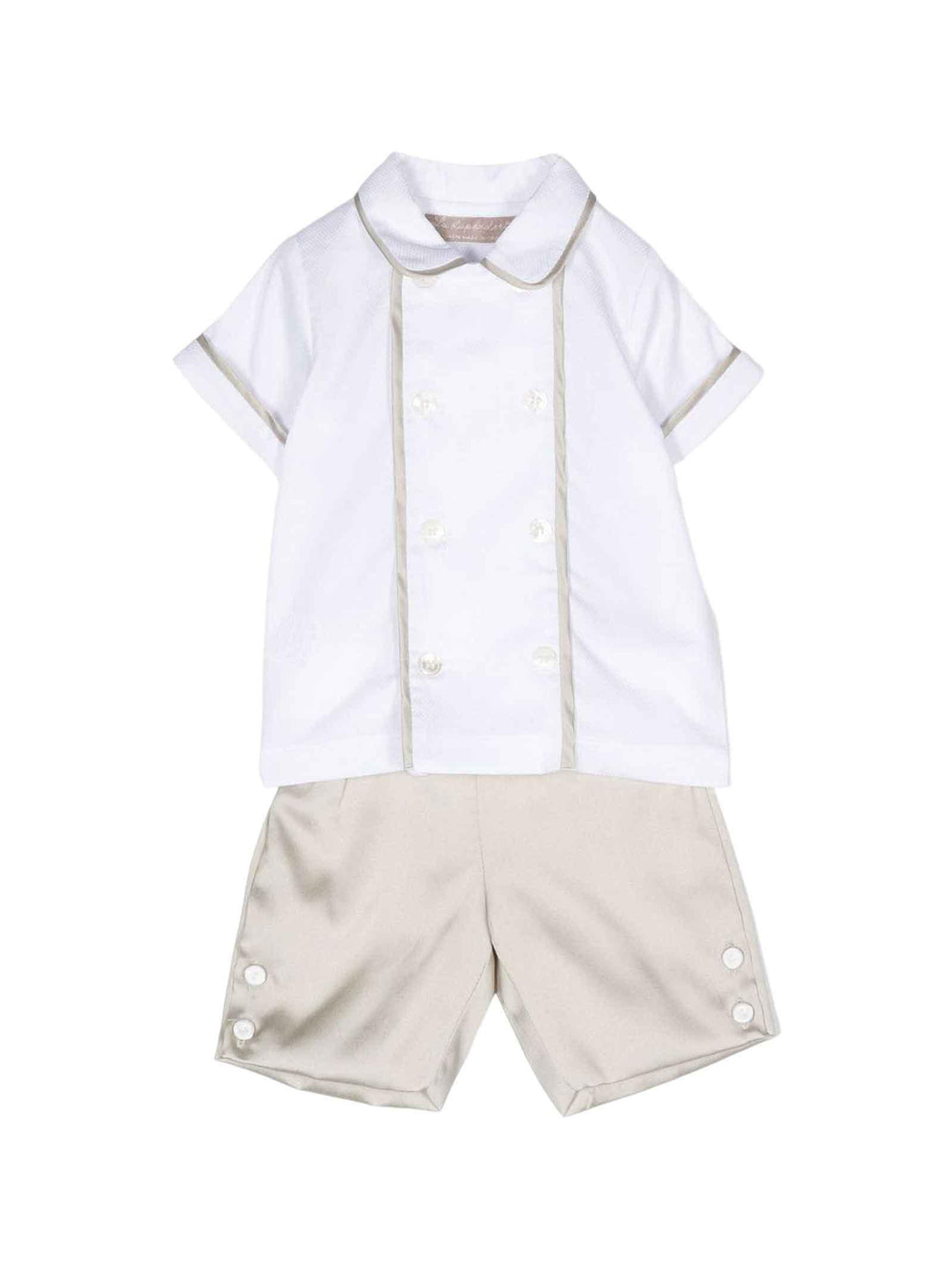 Set bianco/beige neonato