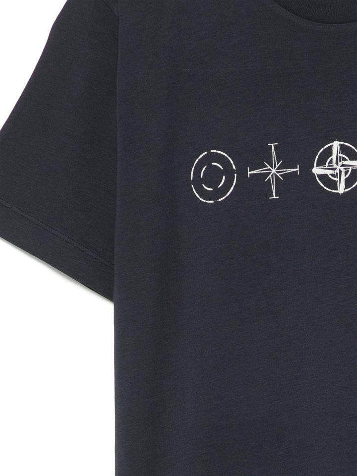 t-shirt blu bambino