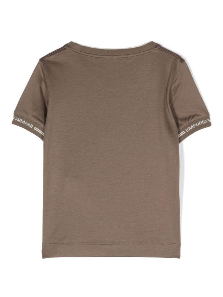 T-shirt marrone bambino