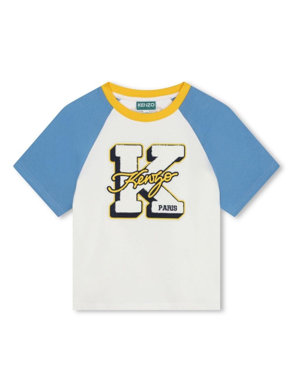 t-shirt bianca bambino K60355 12P KENZO KIDS 