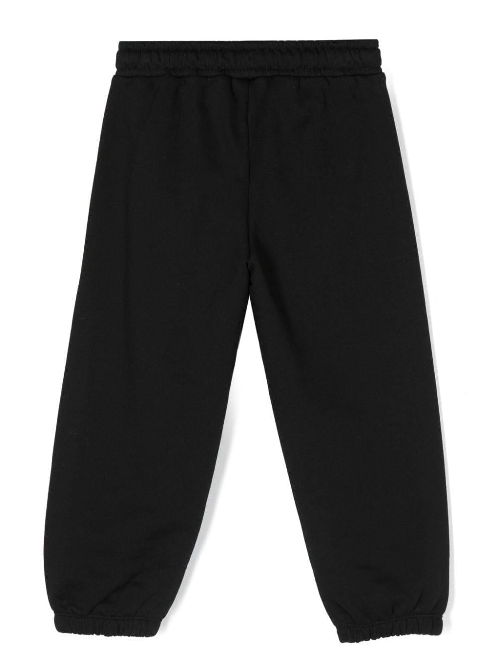 Pantaloni sportivi neri unisex con stampa