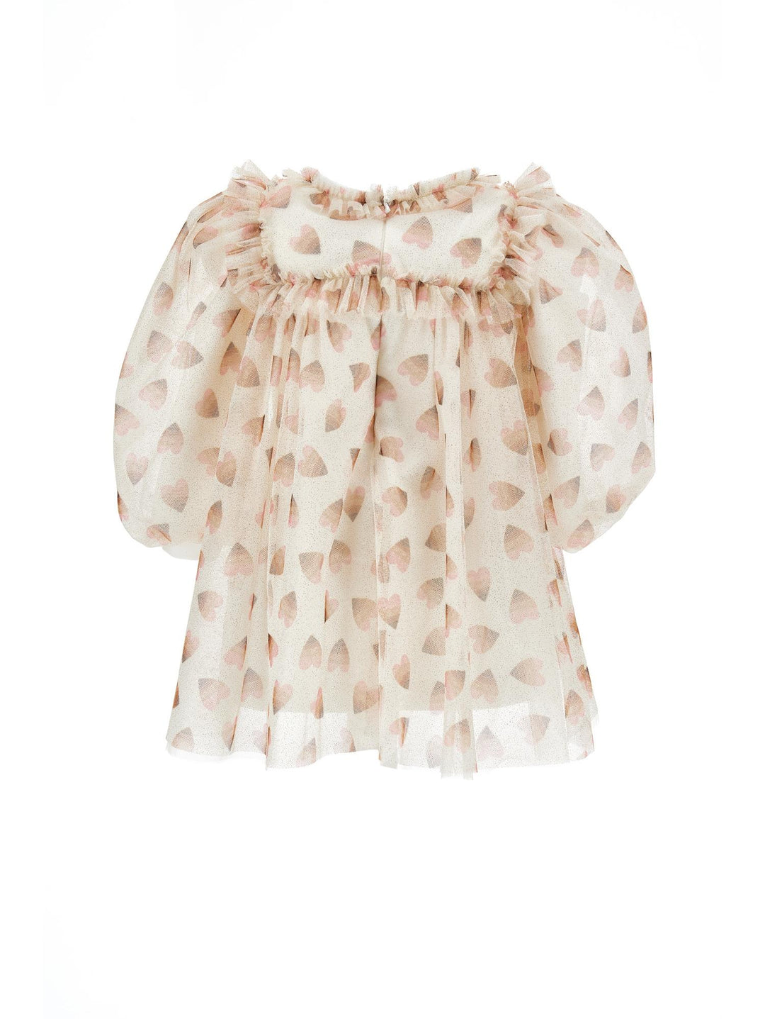 Abito beige neonata con stampa