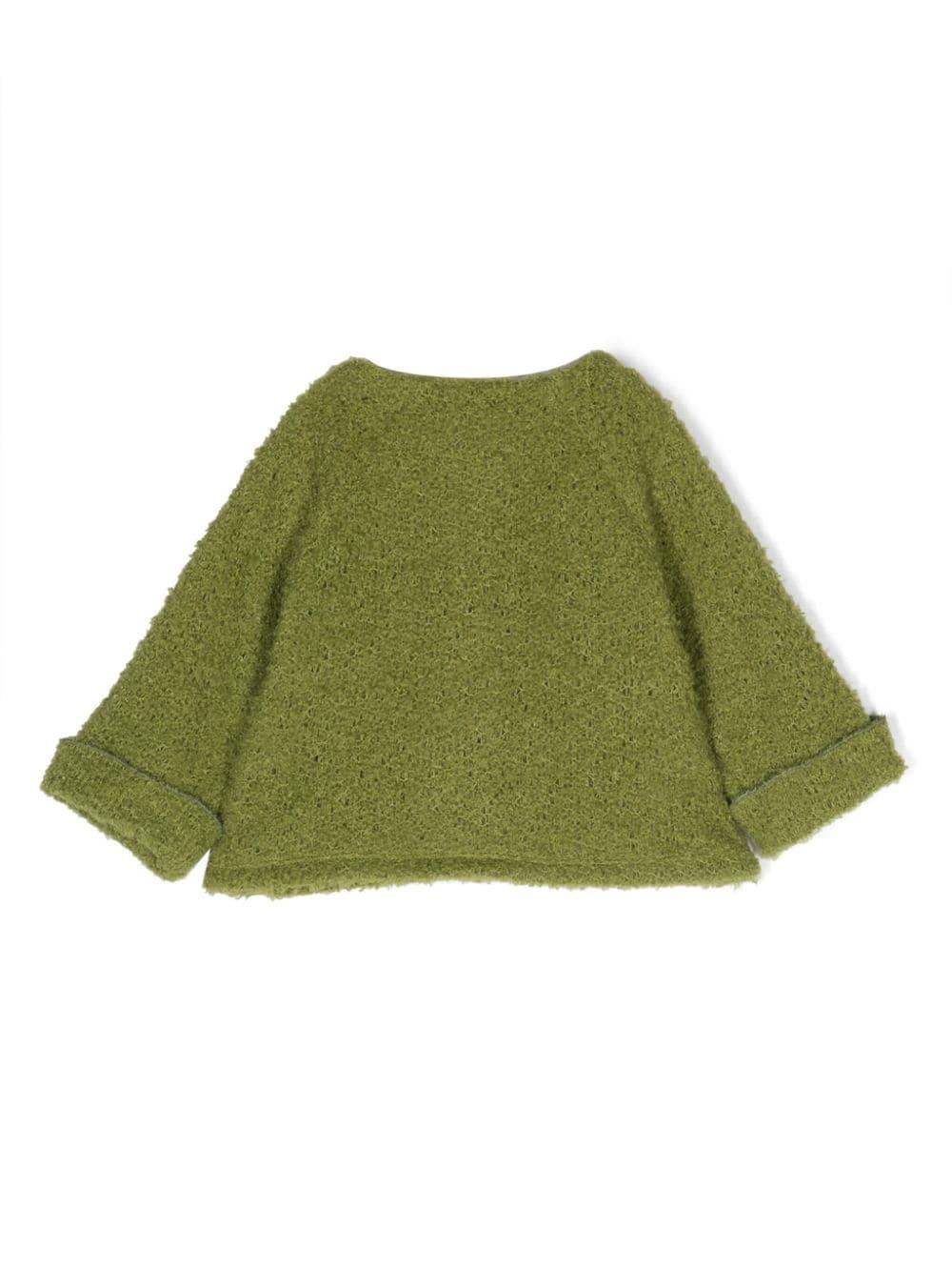 Giacca verde neonata