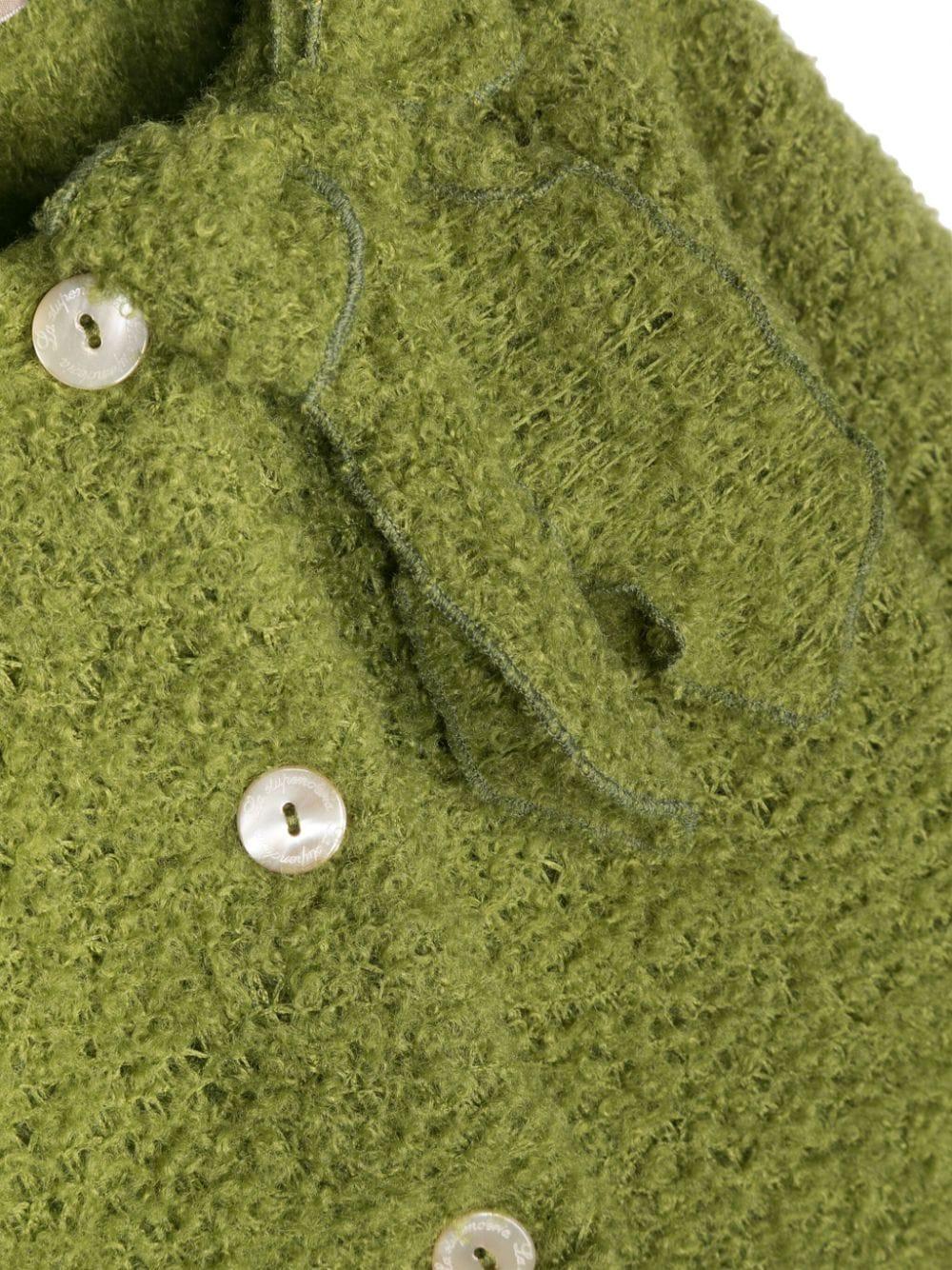 Giacca verde neonata