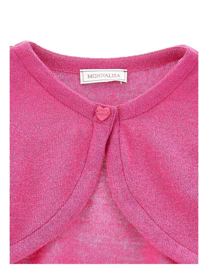 Cardigan fucsia  bambina