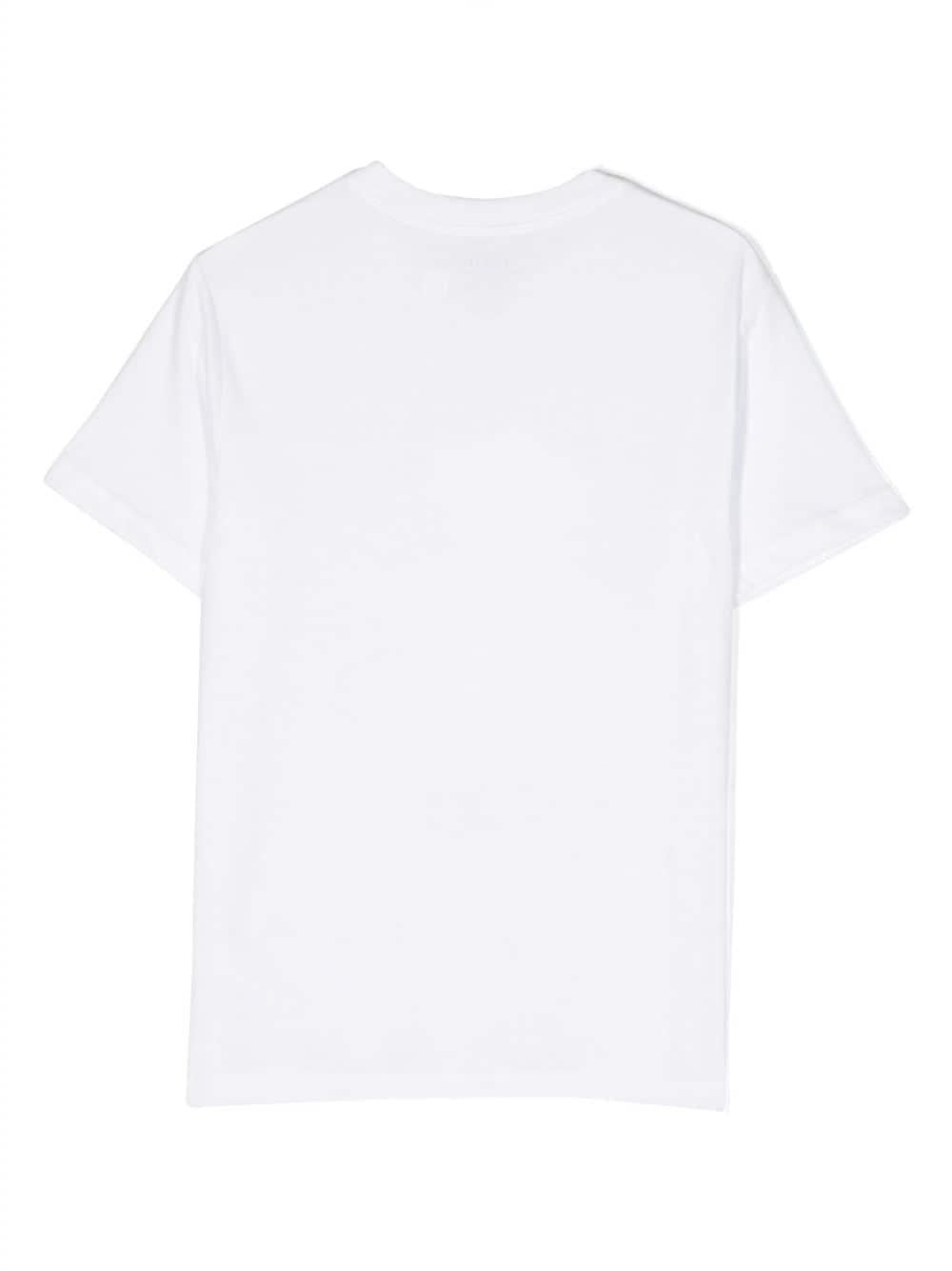 T-shirt bianca bambino con stampa
