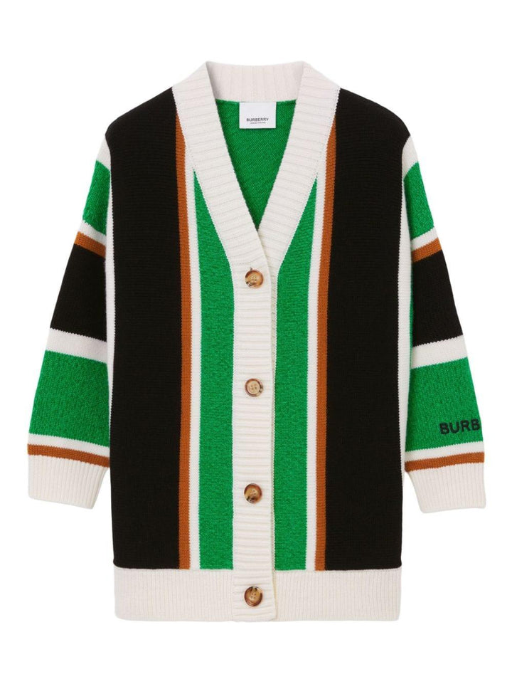 Cardigan verde bambina