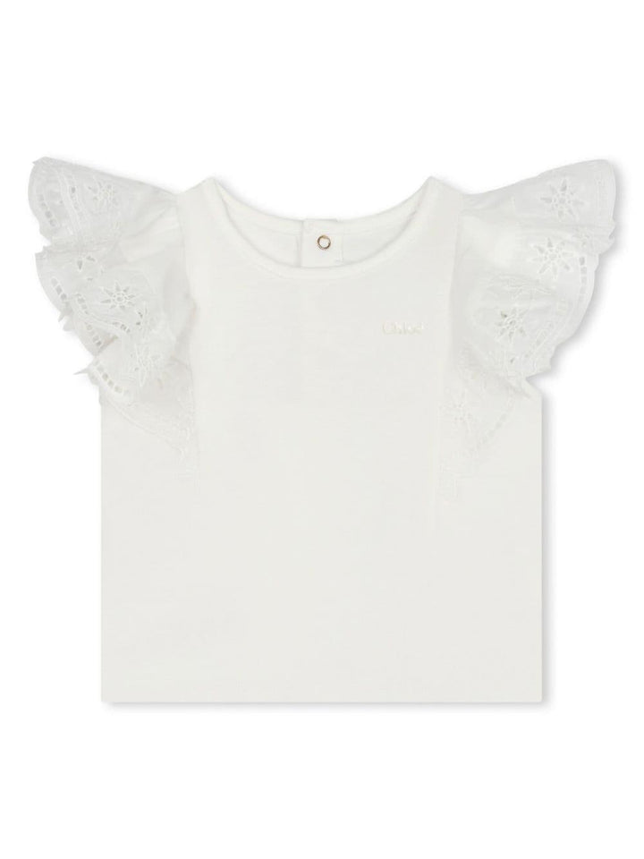 Top bianco neonata