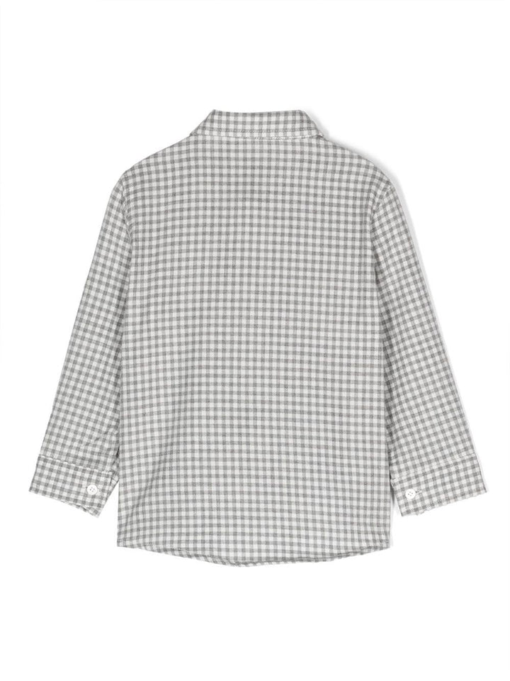Camicia grigia neonato A23CL116C3143 062 IL GUFO 