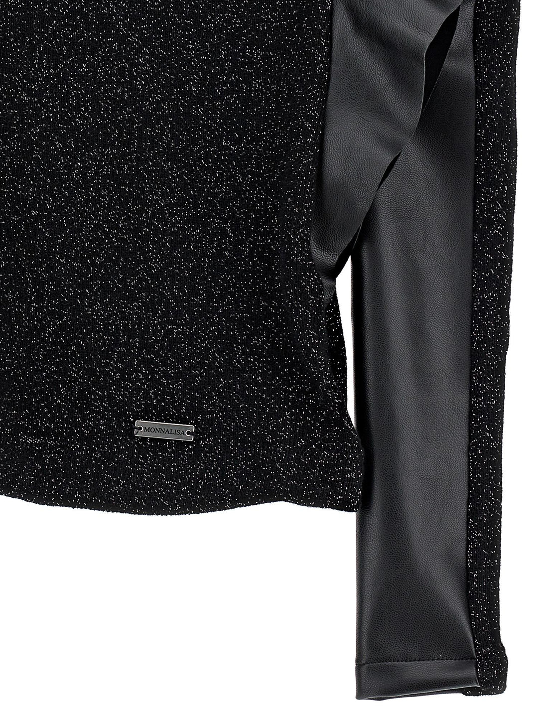 Camicia nero e argento bambina