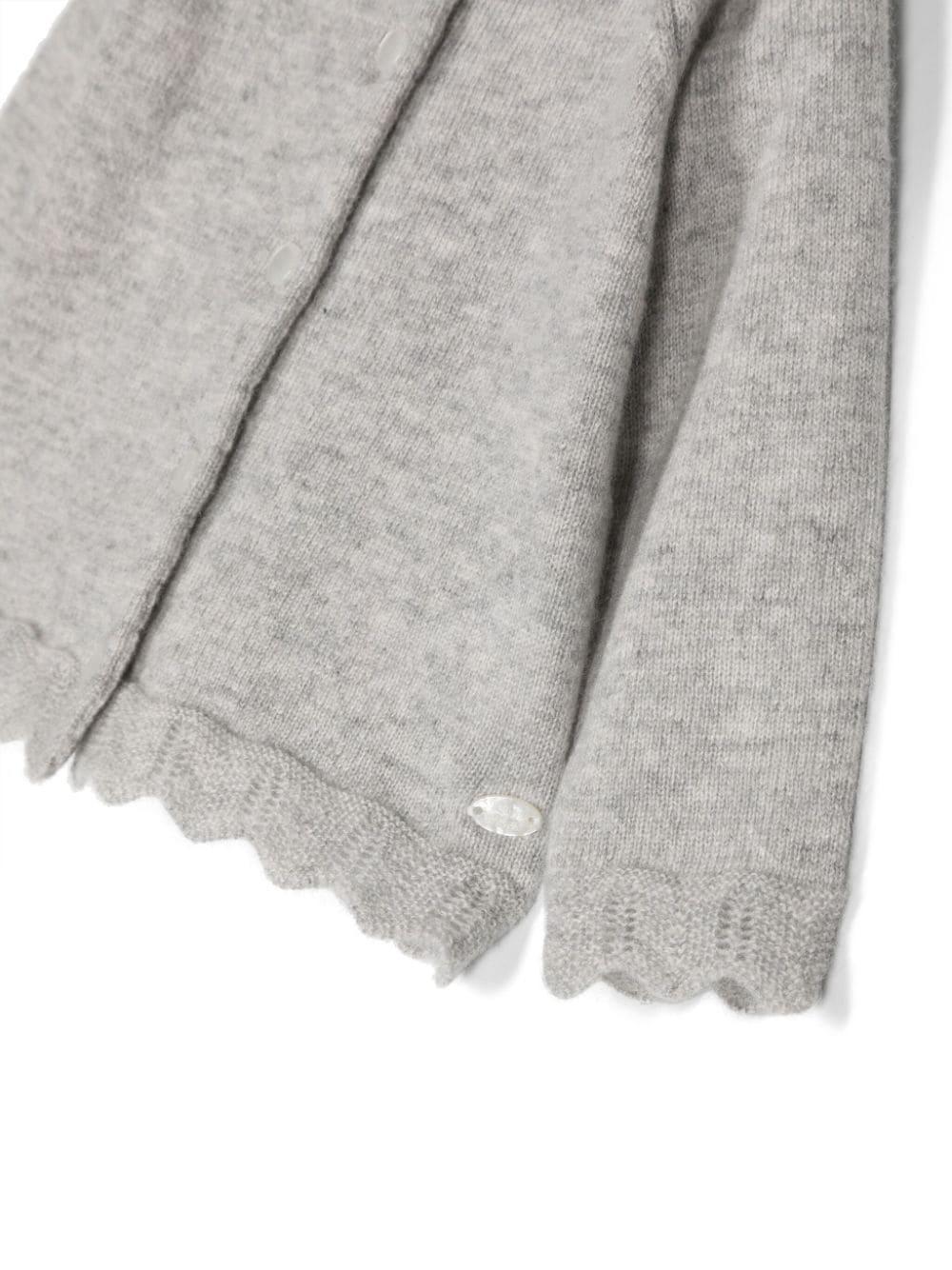 Cardigan grigio neonata