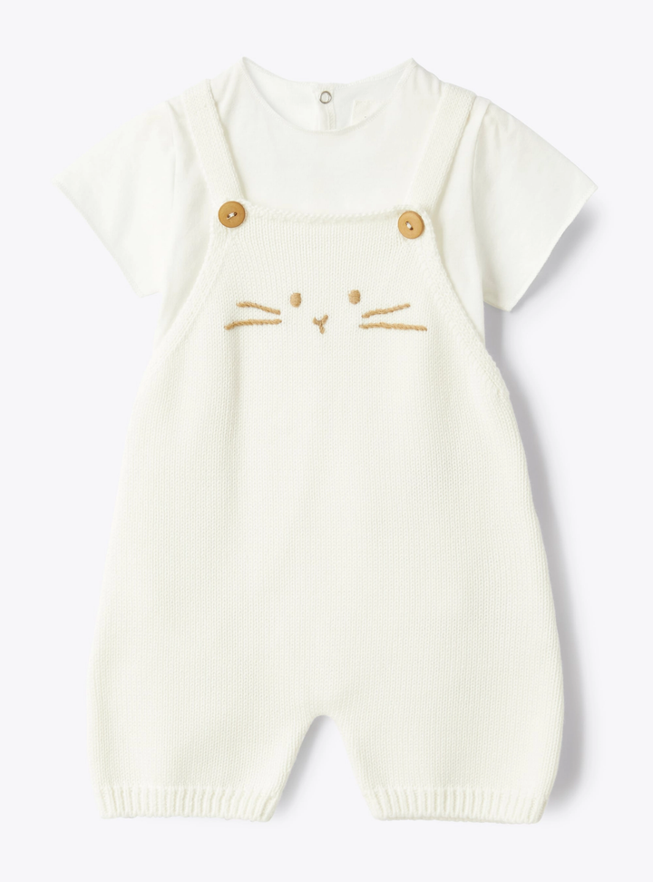 completo bianco neonato E25CP076EM109 010 TEDDY&MINOU 