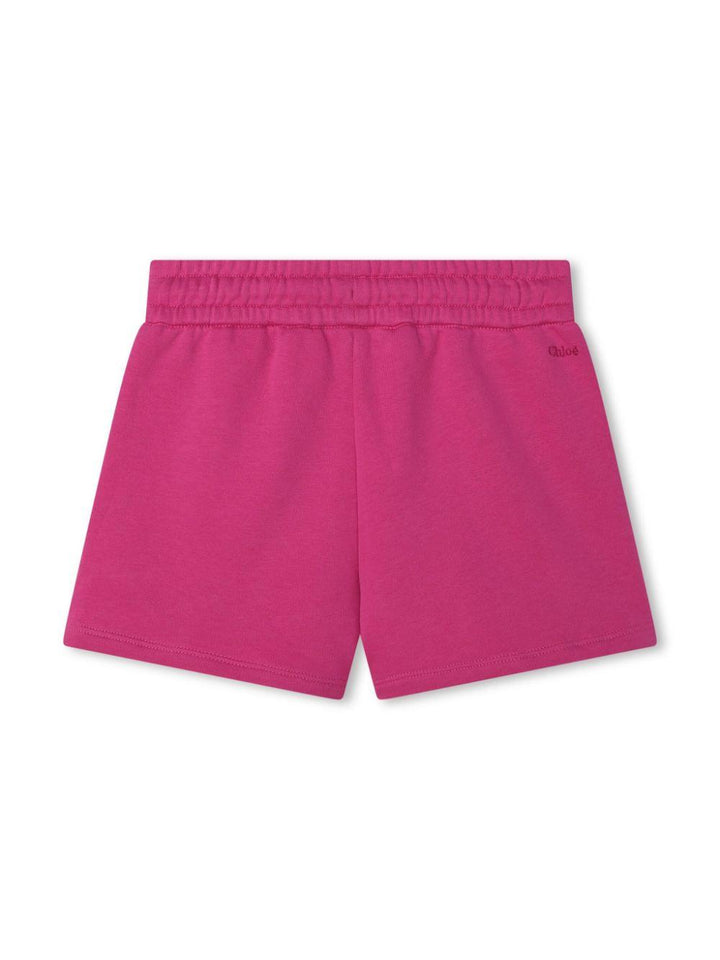Shorts rosa bambina