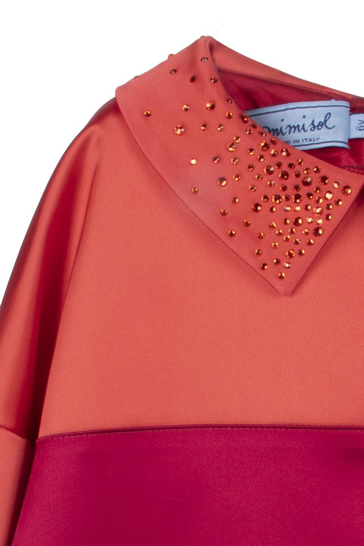 Felpa arancione bambina