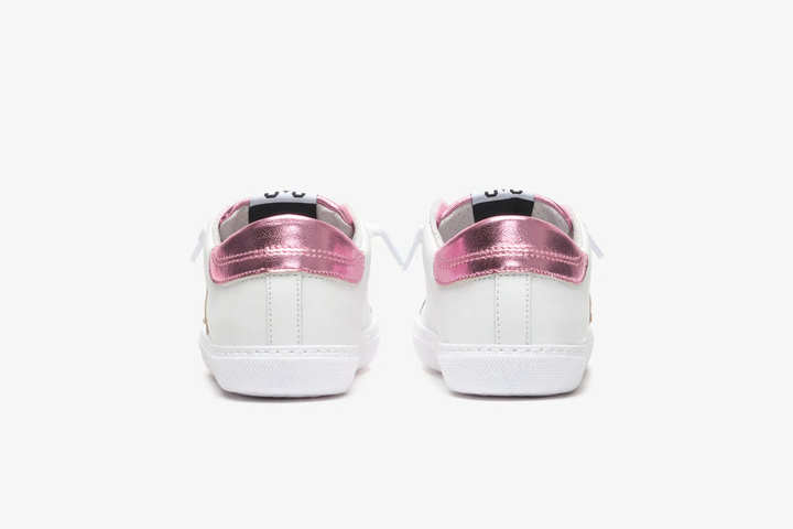 sneakers bianco/rosa bambina