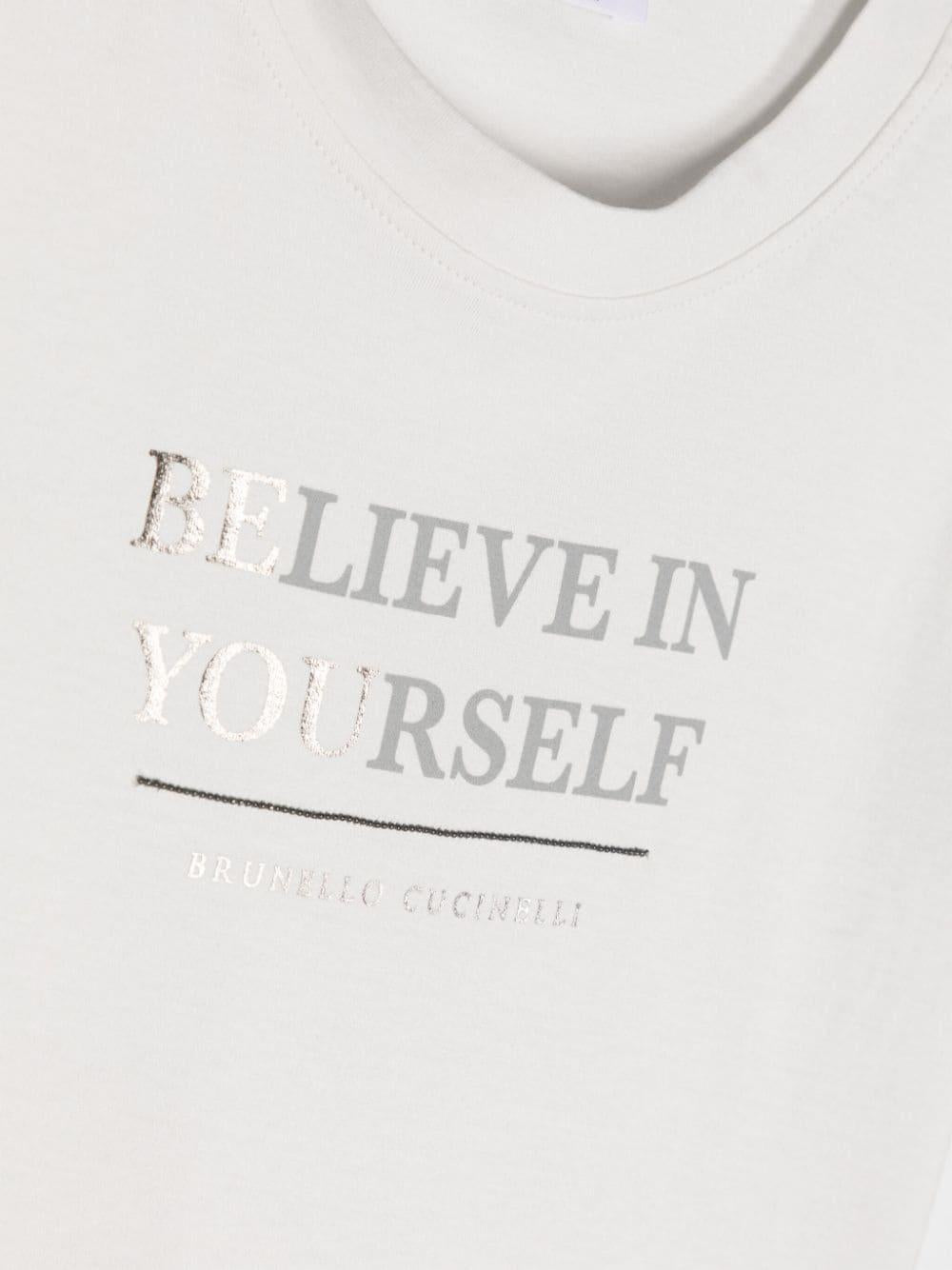 T-shirt bianca bambina