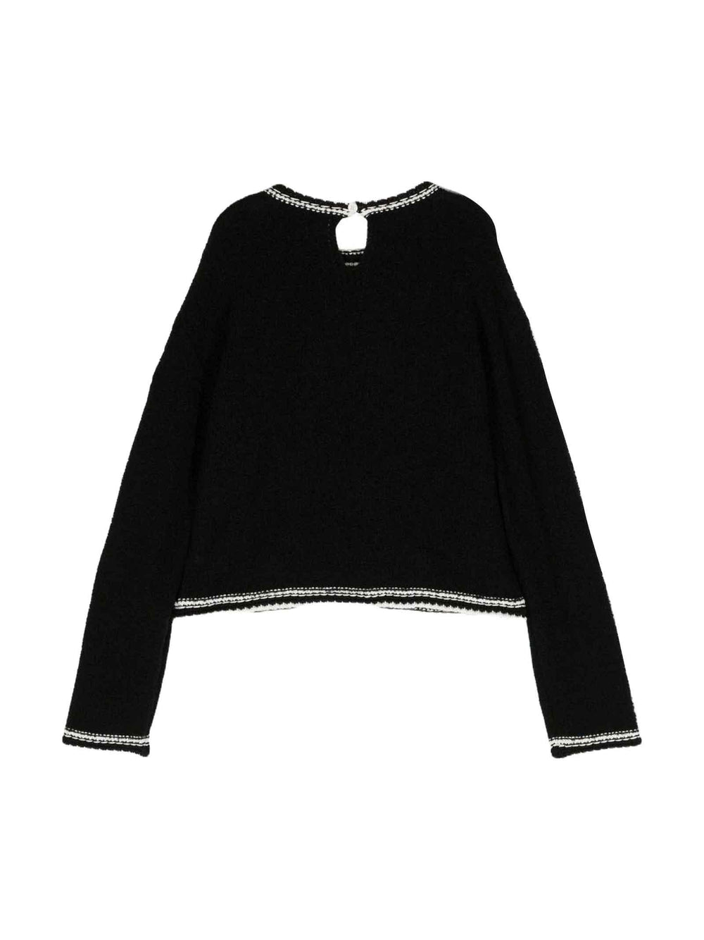 Maglia nera unisex 9C00001M1175 P90 Moncler Kids 