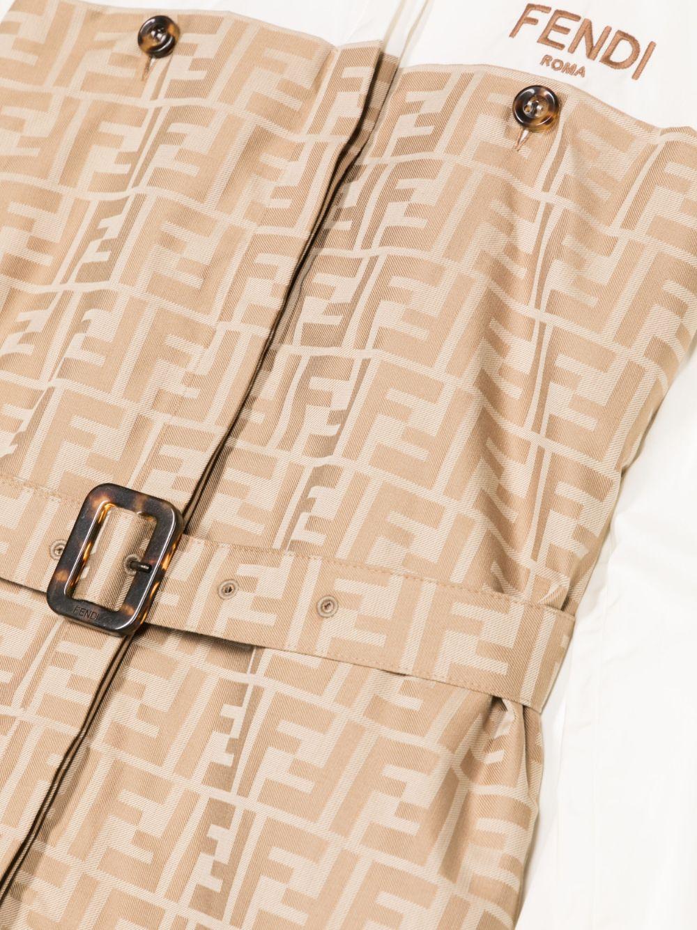 Abito bianco/beige bambina