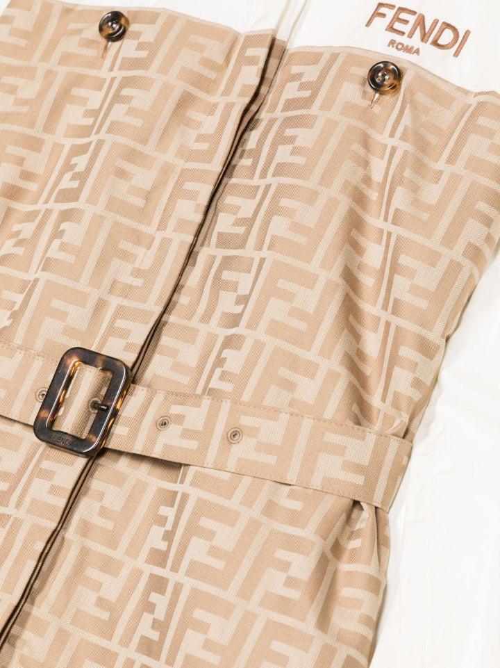 Abito bianco/beige bambina