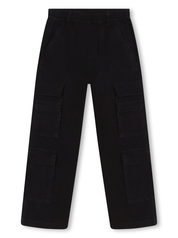 pantaloni cargo nero bambino