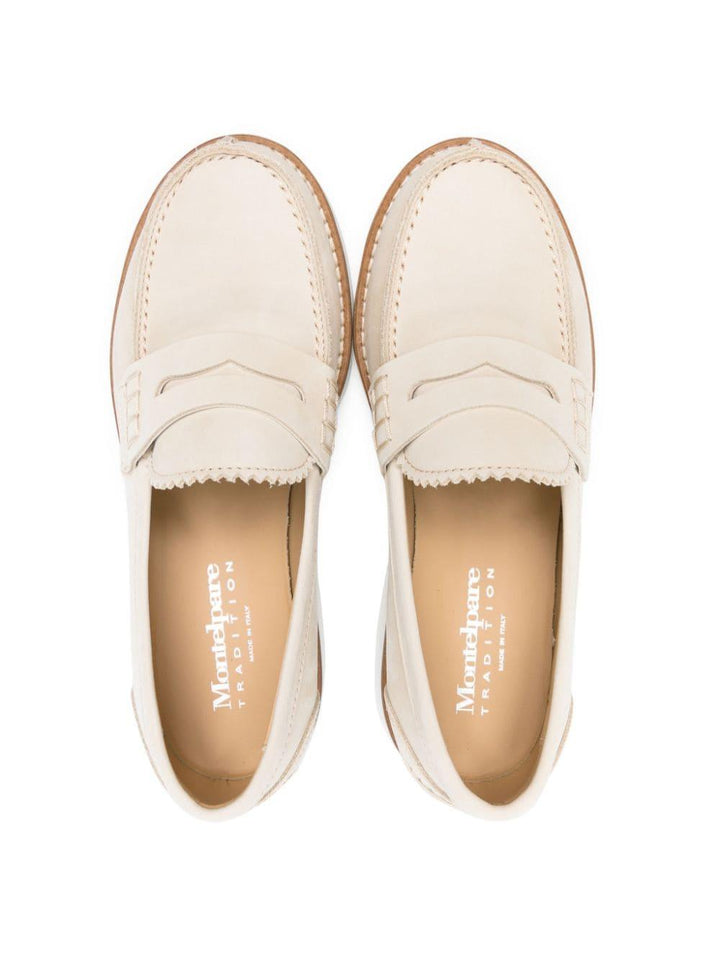Mocassini beige bambino