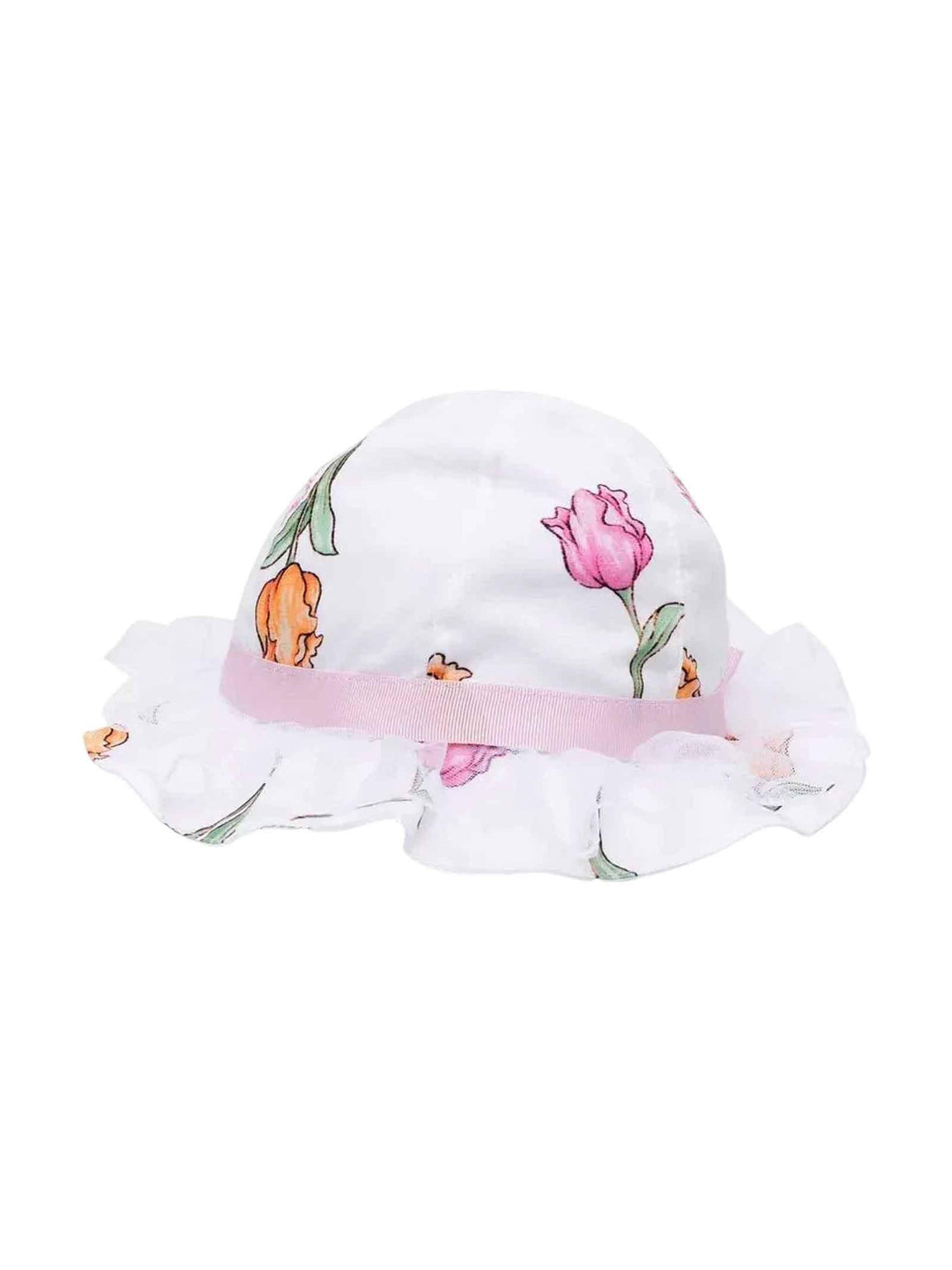 Cappello bianco neonata 39A0021658 0099 Monnalisa kids 