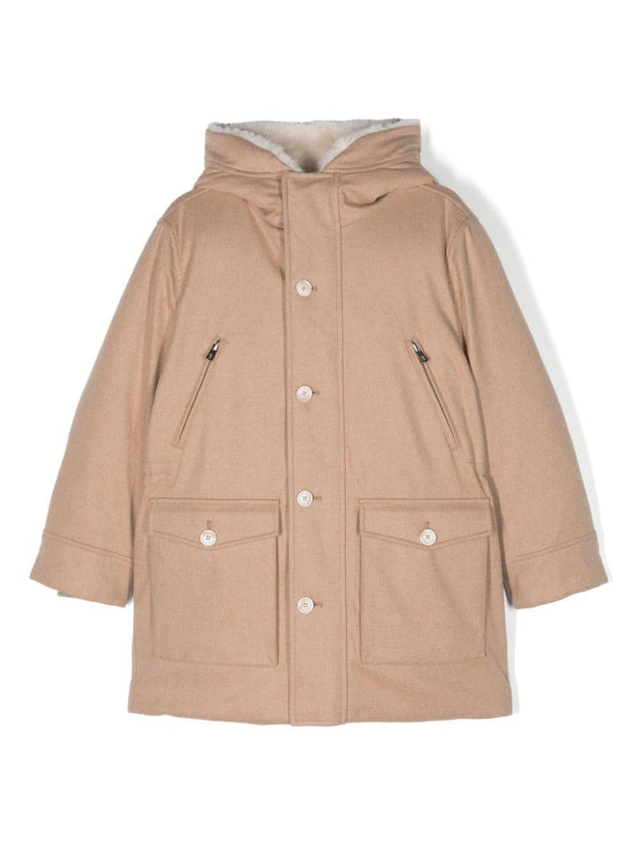 Piumino cammello bambino
