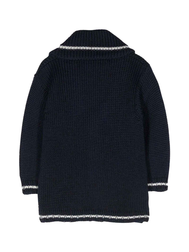 Cardigan blu neonato
