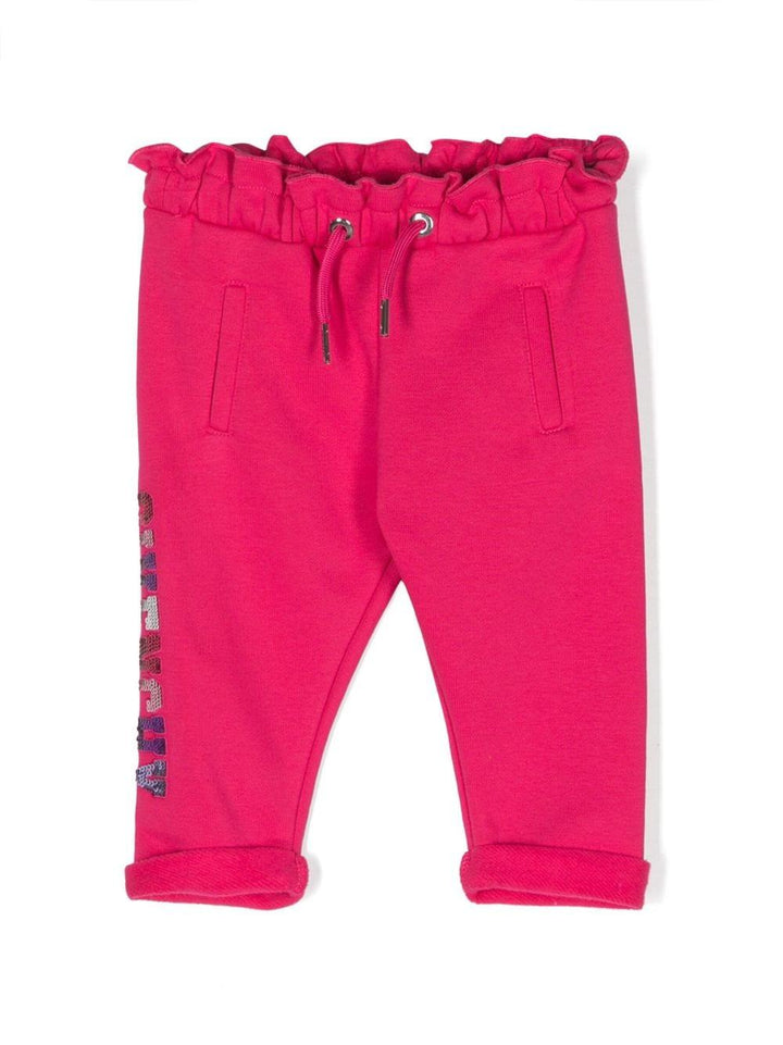 Pantaloni fucsia neonata