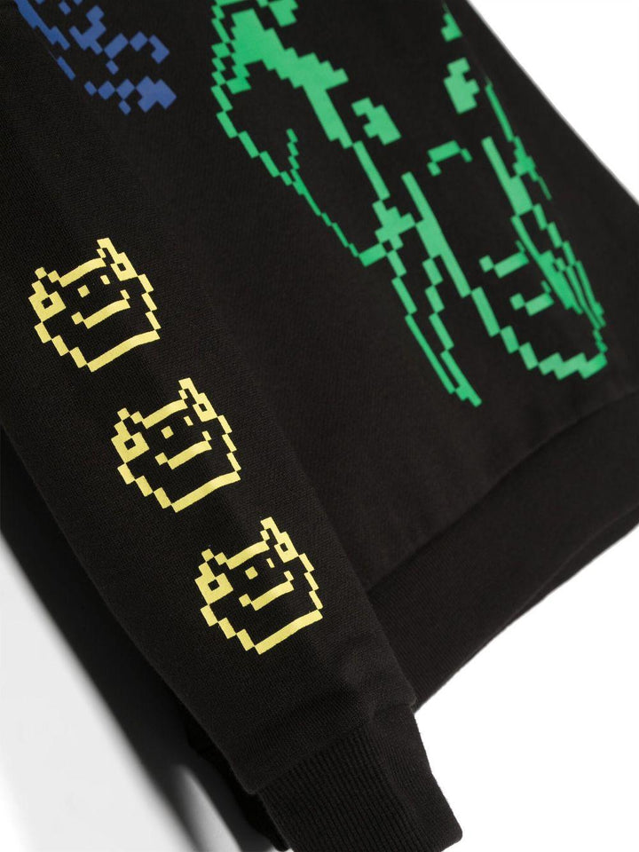 Felpa nera/multicolore bambino K15691 095 KENZO KIDS 