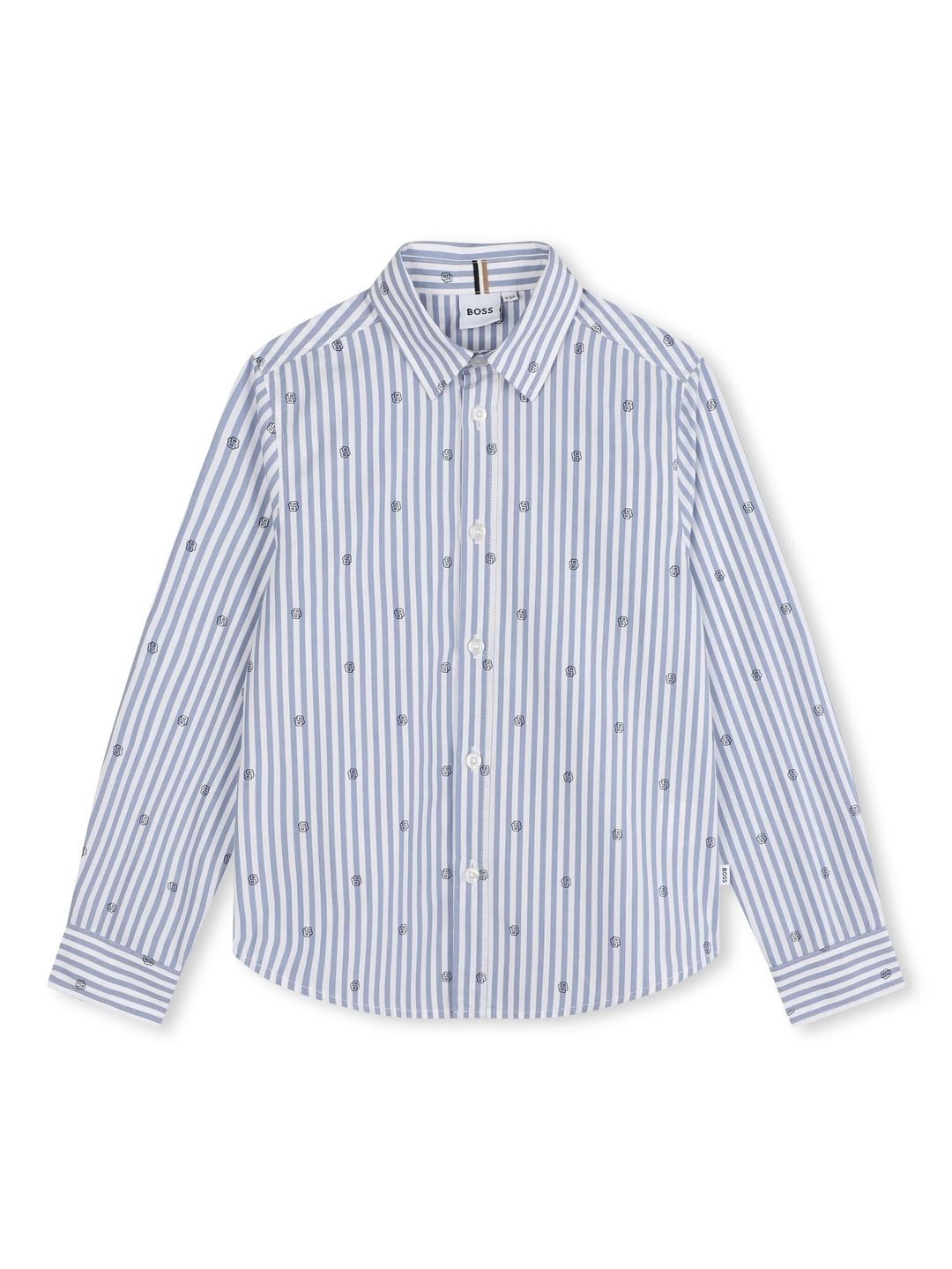 camicia righe celeste bambino J51128 10P BOSS KIDS 