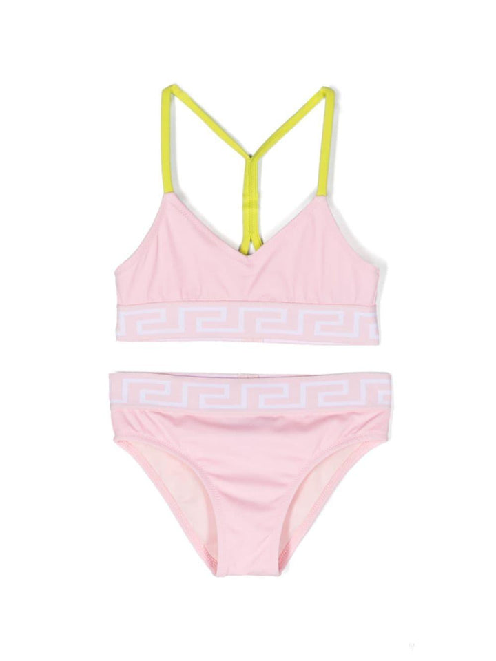 Bikini Greca rosa bambina