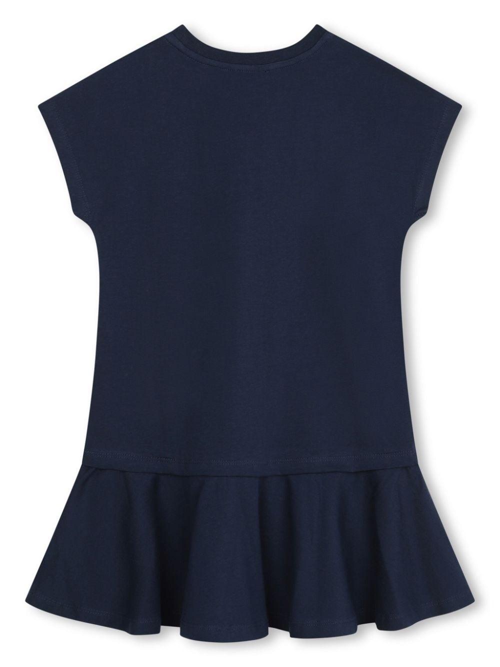 abito blu bambina K60208 84A KENZO KIDS 