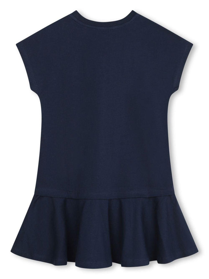 abito blu bambina K60208 84A KENZO KIDS 
