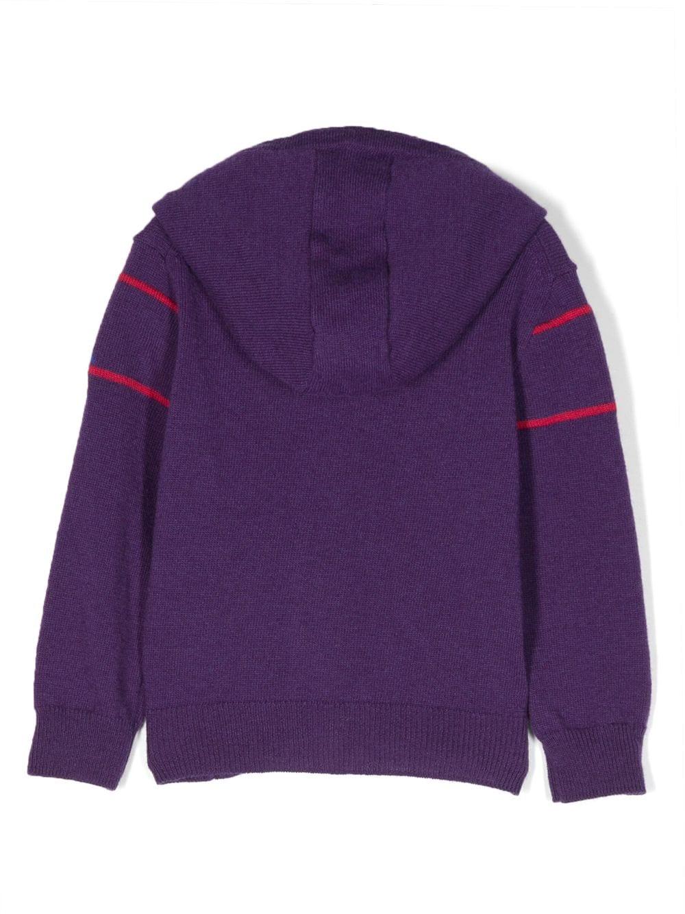 Felpa viola neonato