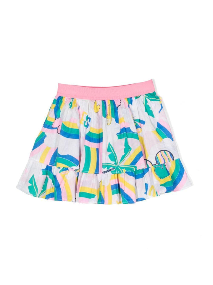 Minigonna bambina multicolore