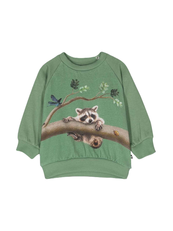 Felpa verde unisex