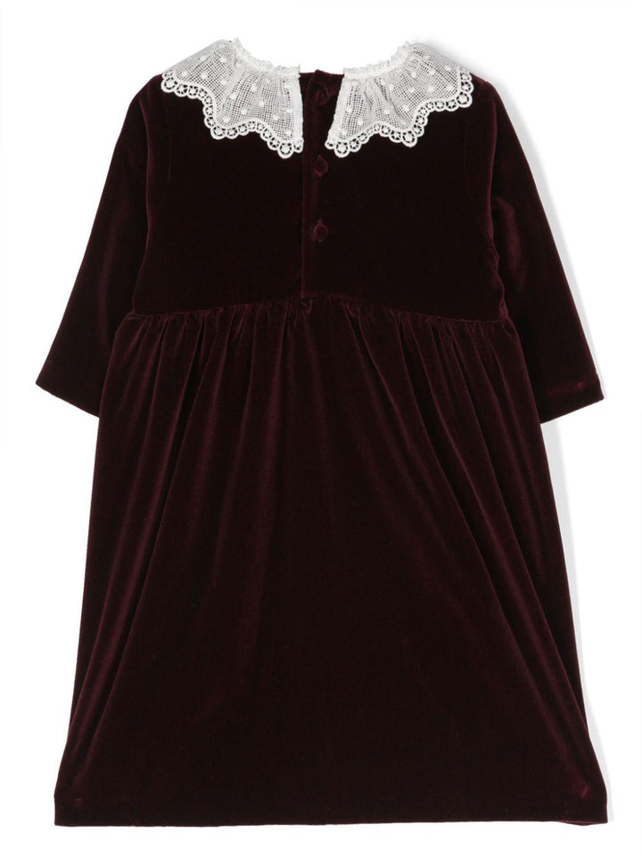 abito bordeaux neonata