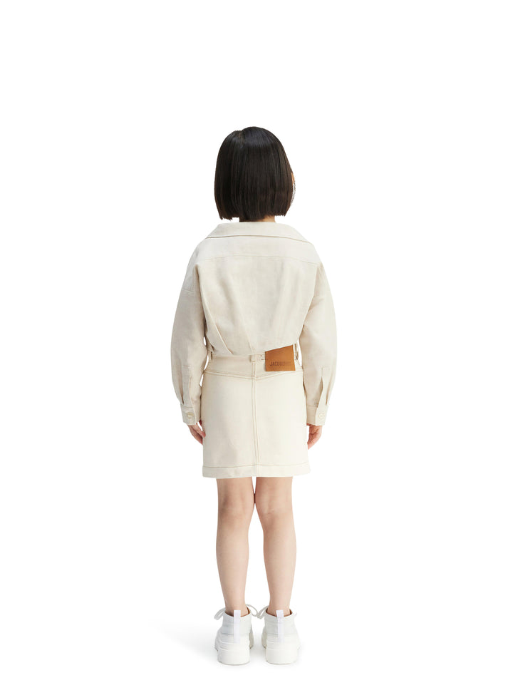Camicia beige bambina