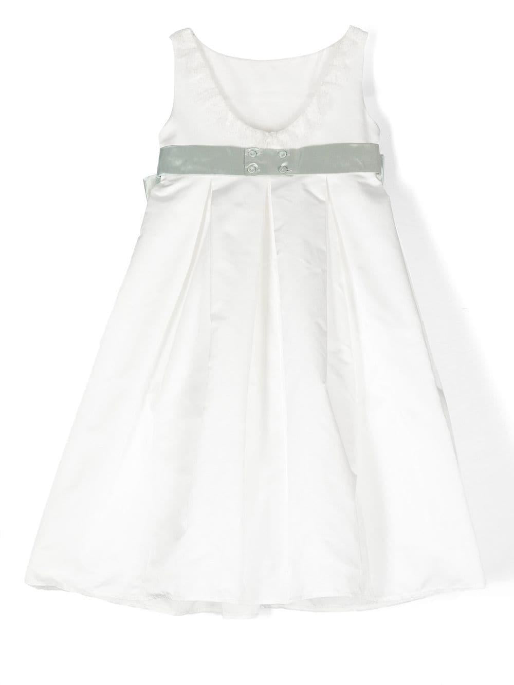 Abito bianco/verde  bambina